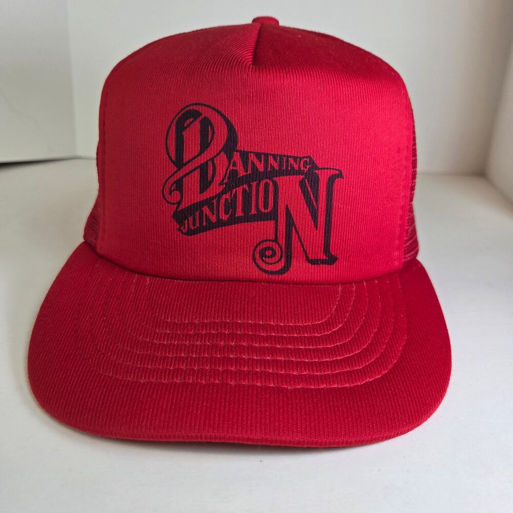 80s Capital Banning Junction Red Mesh Foam Snapback Trucker Cap Philippines